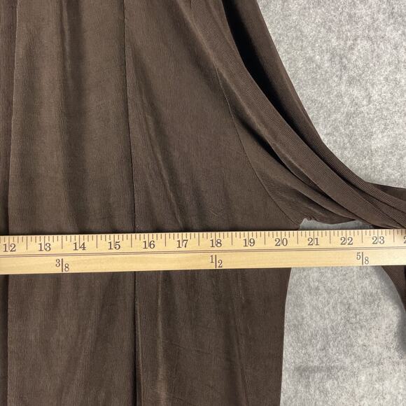 Chicos Travelers Cardigan Womens Large 2 Brown Slinky Knit Open Front Casual - Picture 5 of 11